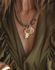Scallop Pendant Brass