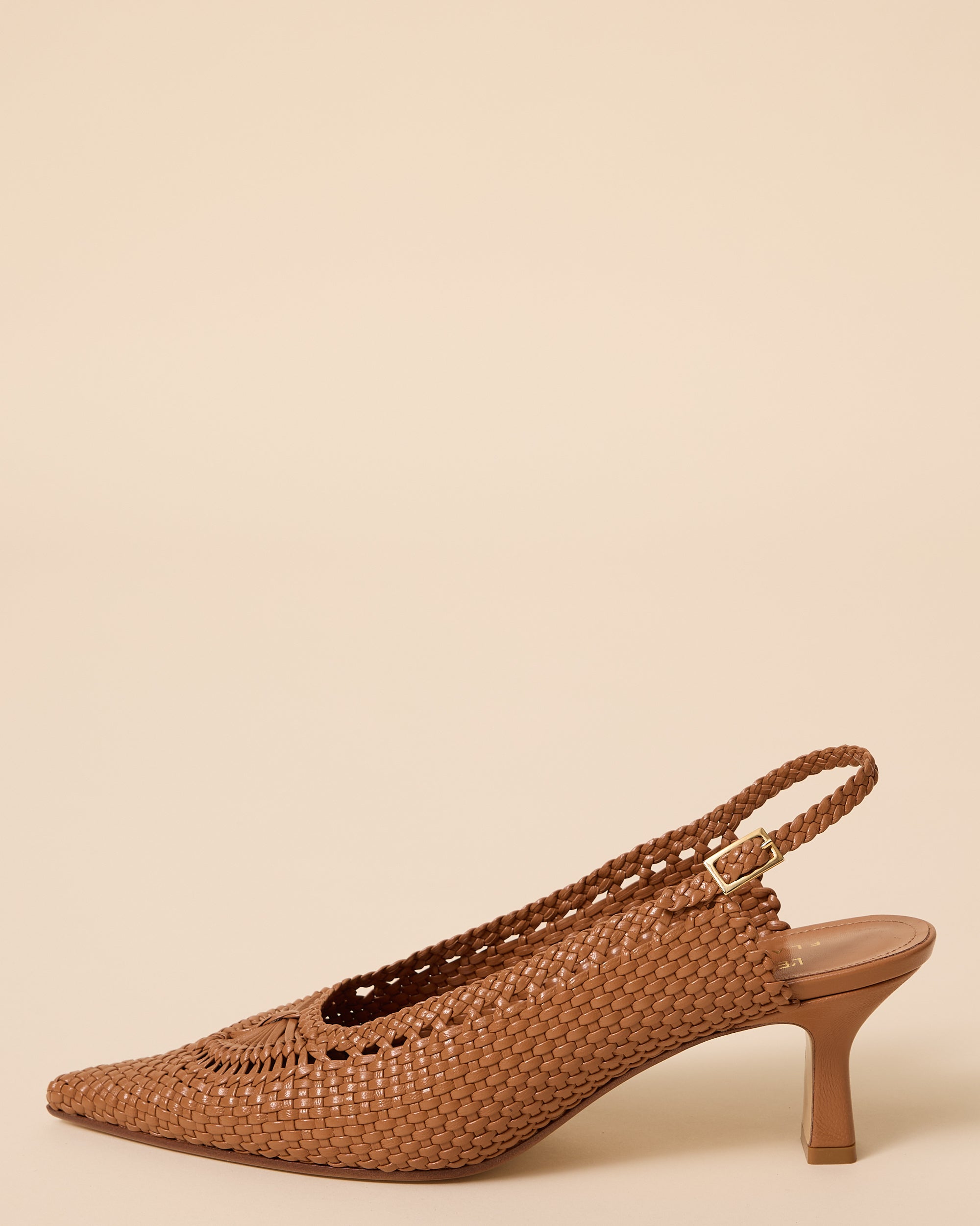 Hand Woven Slingback True Tan