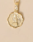 Scallop Pendant Brass