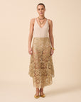Summer Breeze Skirt Gold