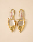 Gold Flat Slingback