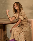 Ever Easy Shirt Gold Stripe