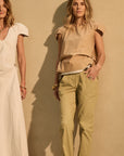 Cap Sleeve Top Fawn