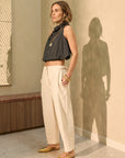 Buckle Pant Cream