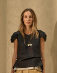 Cap Sleeve Top Black