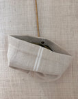 Petrichor Fold Over Clutch White