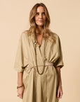 Celestial Wrap Dress Dusty Green