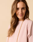 Dustflower Top Blush Check