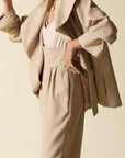 Pleat Pant Sand