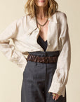 Loose Collar Shirt Natural