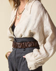Loose Collar Shirt Natural
