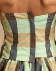 Flatiron Bustier Check Mint