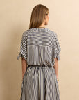 Ever Easy Shirt Navy Stripe