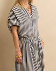 Ever Easy Shirt Navy Stripe
