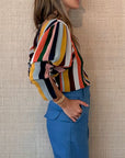 Long Cuff Shirt Stripe