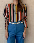 Long Cuff Shirt Stripe