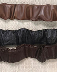 Ruched Belt Leather