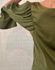 Long Cuff Shirt Moss