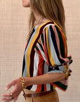 Long Cuff Shirt Stripe