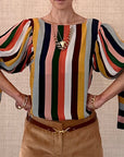 Long Cuff Shirt Stripe