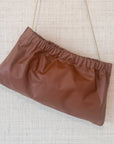 Ruched Shoulder Bag - Milk Chocolate