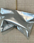 Petrichor Fold Over Clutch Silver