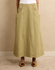 Pocket Skirt Moss