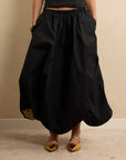 Petal Skirt Black/Camel