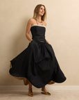 Petal Skirt Black/Camel