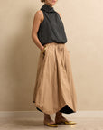 Petal Skirt Black/Camel