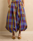 Petal Skirt Purple Check/Fawn