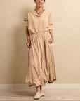 Petal Skirt Purple/Gold Stripe