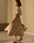 Petal Skirt Concrete/Sage