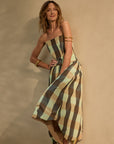 Petal Skirt Mint Check/Fawn