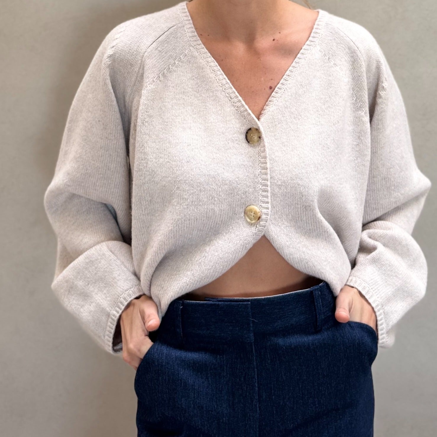 Cashmere Silk Wool Cardigan