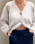 Cashmere Silk Wool Cardigan