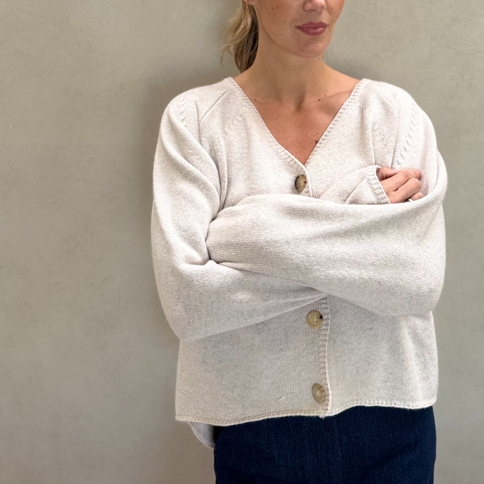 Cashmere Silk Wool Cardigan