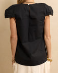 Cap Sleeve Top Black