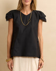 Cap Sleeve Top Black