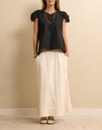 Cap Sleeve Top Black