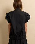 Short Sleeve Bomber Black