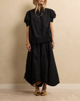 Short Sleeve Bomber Black