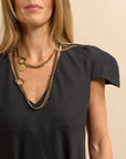 Cap Sleeve Dress Carbon