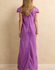 Cap Sleeve Dress Purple