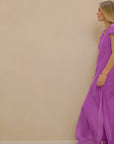 Cap Sleeve Dress Purple
