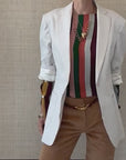 Long Cuff Shirt Stripe