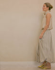 Petal Skirt Natural/Navy Stripe