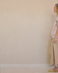 Short Sleeve Bomber Rust Floral