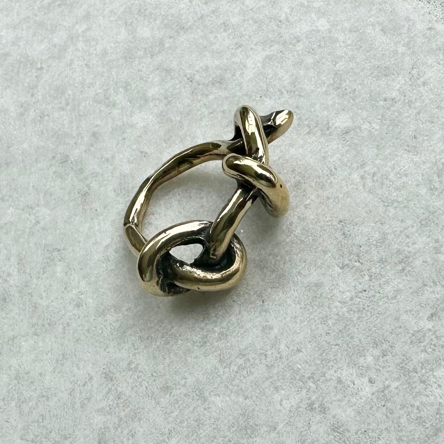 Double on sale knot ring