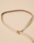 Petrichor Leather Belt Cream